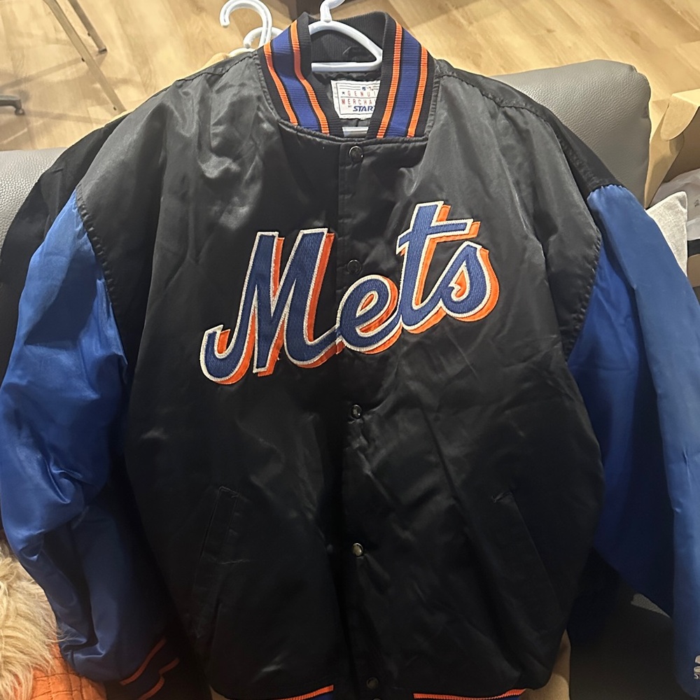 Mets Black and Blue Bomber Jacket